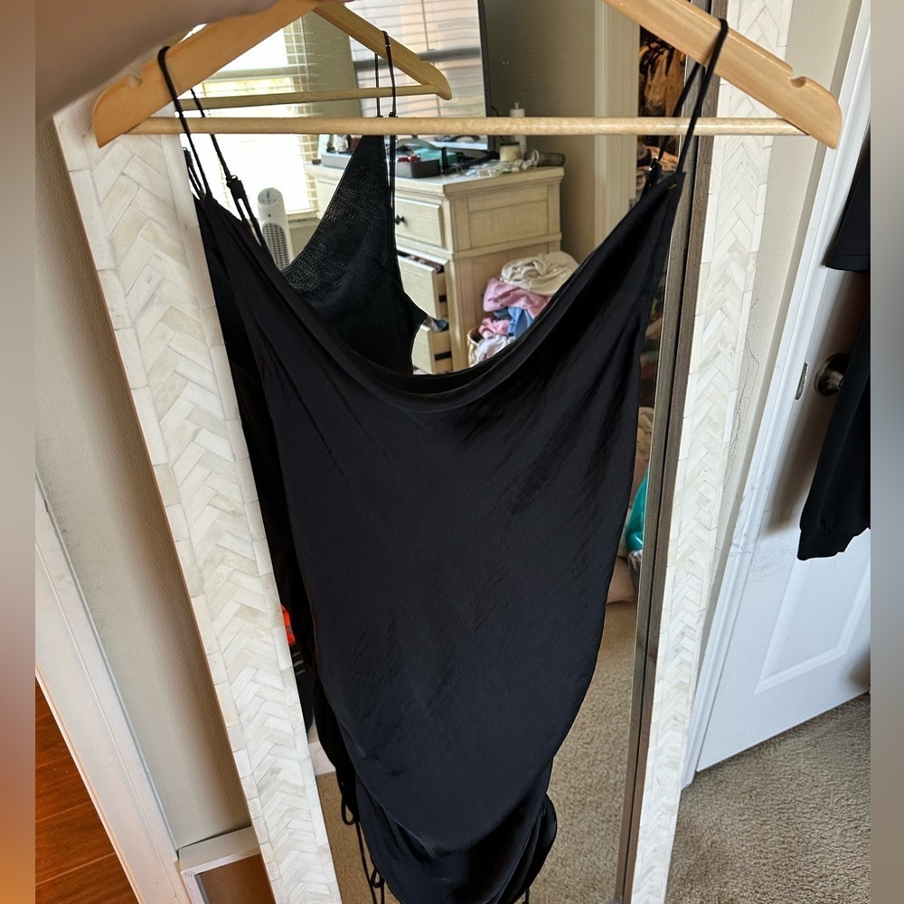 Free People Made You Look Black Slip Dress - Picture 3 of 6